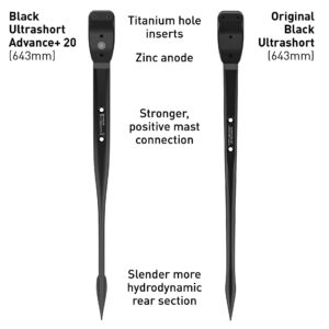Black Fuselage - UltraShort  Length - Advance 20  - 643mm  with Zinc & Titanium inserts - Image 3